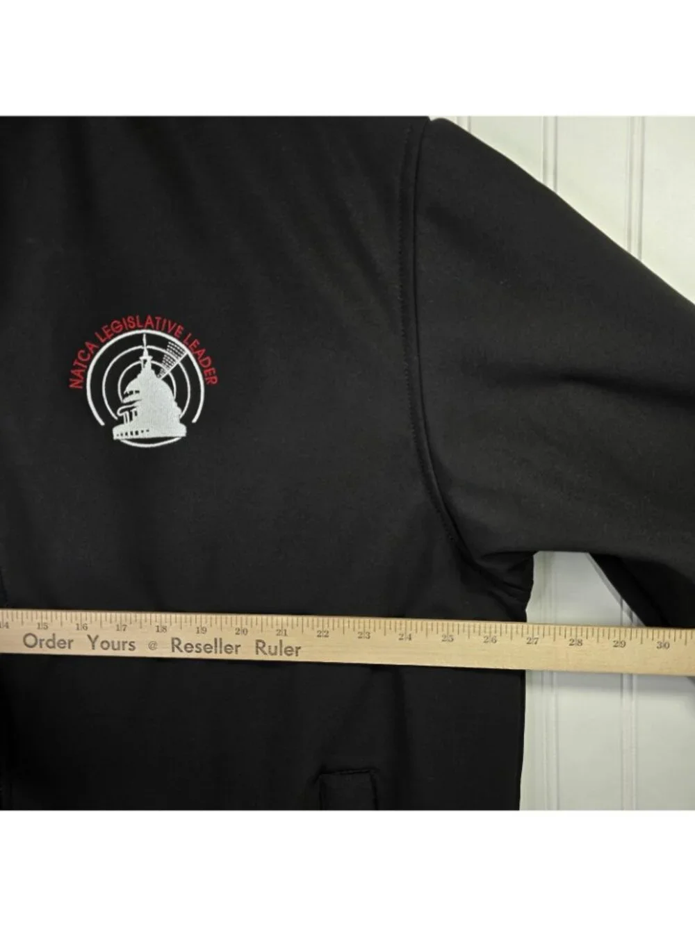 Vintage NATCA Air Traffic Controller Jacket XL Black USA Union Made ATC Aviation